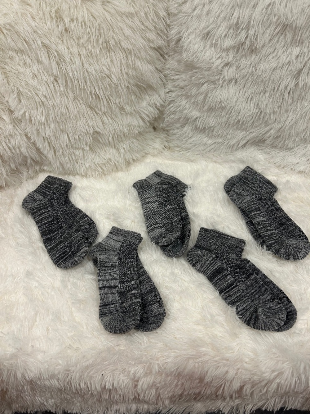 Five Pairs of Tommie Copper Compression Ankle Socks Size M